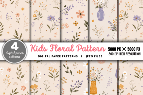 Download Kids Floral Pattern, Kids Flower Pattern - Flower pattern Collection