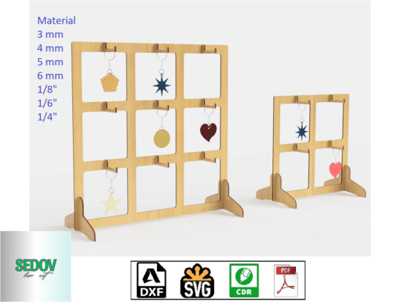 Download Laser Cut Template Key Chain Stand - Premium Resources