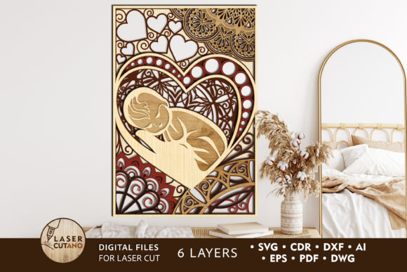 Download BABY Laser Cut Template, Layered SVG - Laser cut template Collection